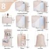 10 Set8 Set Packing Cubes for Travel Gifts for Women MomAntiTearing Suitcase Organizer for Luggage with Shoe Hanging Toiletry BagOlarHike Vacation Essentials Accessories for Cruise ShipCream